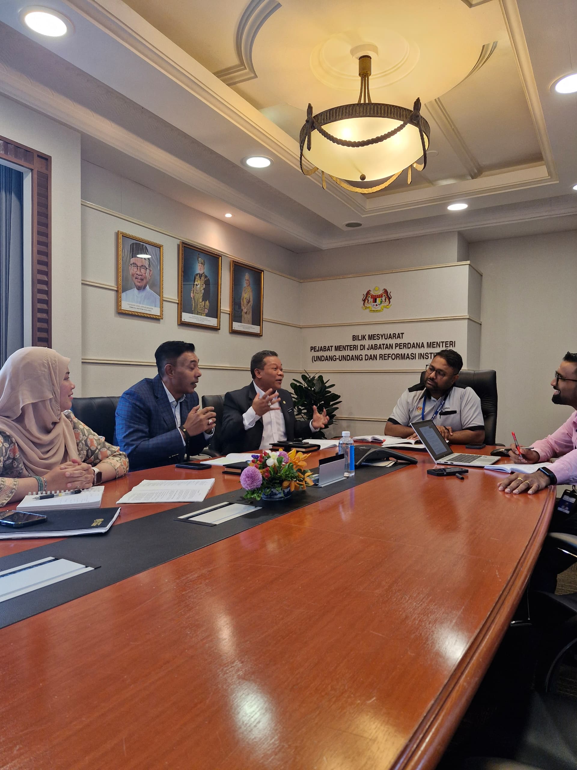 Perbincangan Awal Cadangan Pindaan Akta Perlindungan Saksi 2009 bersama dengan Bahagian Hal Ehwal Undang-Undang, JPM, pada 18 Februari 2025